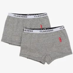 Girls Grey Cotton Knickers (2 Pack)