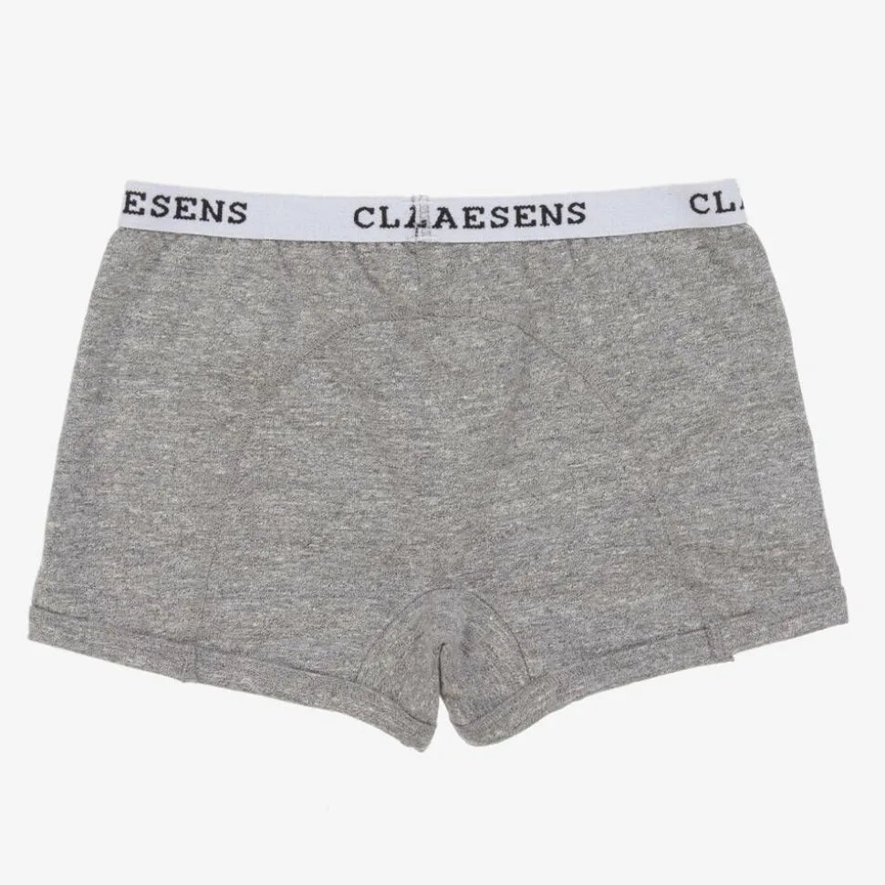 Girls Grey Cotton Knickers (2 Pack)