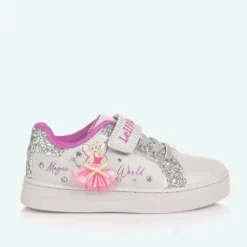 Girls Grey Fairy Light-Up Trainers
