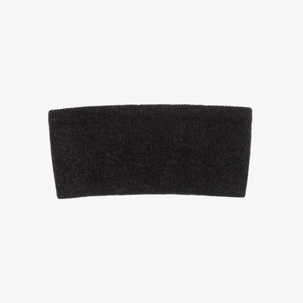 Girls Grey Knitted Bow Headband