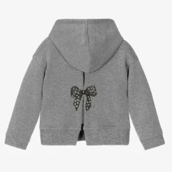Girls Grey Sparkly Disney Hoodie
