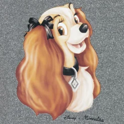 Girls Grey Sparkly Disney Hoodie