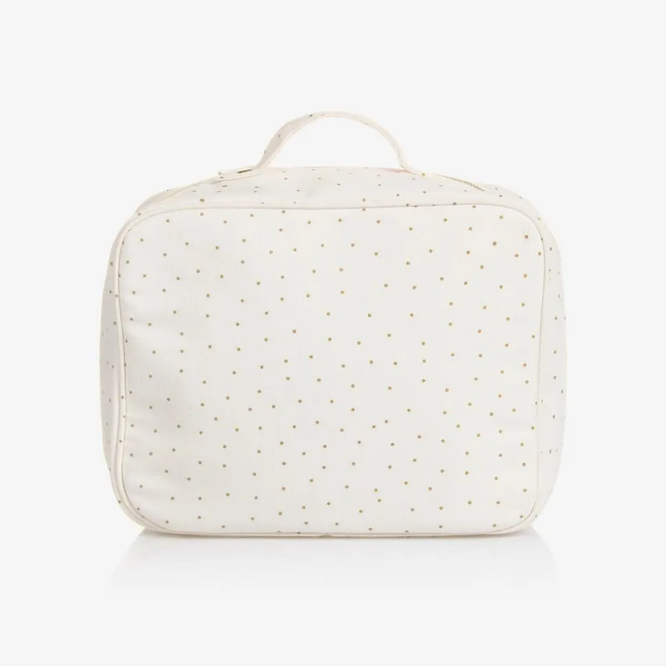 Girls Ivory & Gold Wash Bag (24cm)