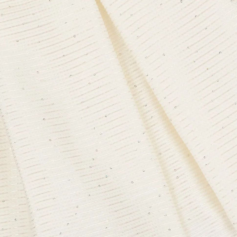 Girls Ivory Bow & Sequin Dress