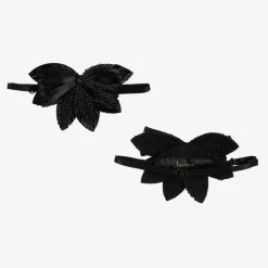 Girls Ivory Cotton & Organza Blouse