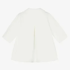 Girls Ivory Cotton Coat
