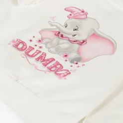 Girls Ivory Cotton Disney Zip-Up Top