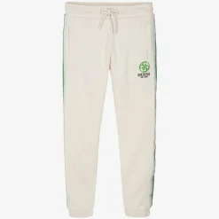 Girls Ivory Cotton 4G Logo Joggers