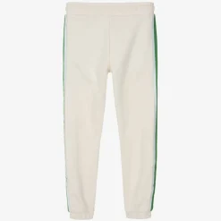 Girls Ivory Cotton 4G Logo Joggers