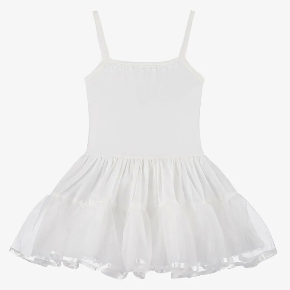 Girls Ivory Cotton Petticoat