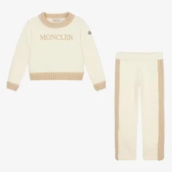 Girls Ivory Cotton Tracksuit