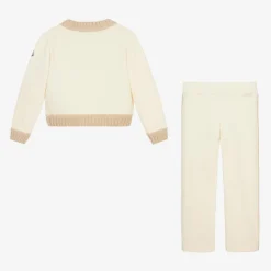 Girls Ivory Cotton Tracksuit