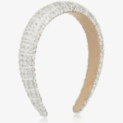 Girls Ivory Diamanté Padded Hairband