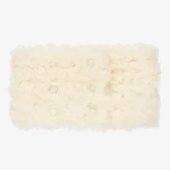 Girls Ivory Faux Fur Neck Warmer