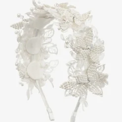 Girls Ivory Floral Hairband
