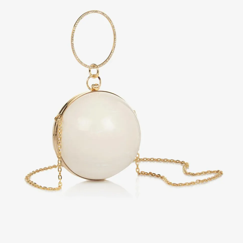 Girls Ivory Globe Bag (15cm)