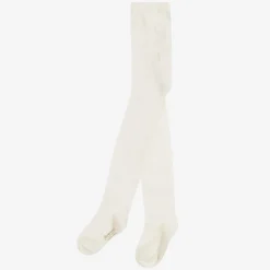 Girls Ivory Microfibre Tights
