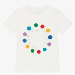 Girls Ivory Organic Cotton T-Shirt