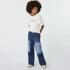 Girls Ivory Organic Cotton T-Shirt