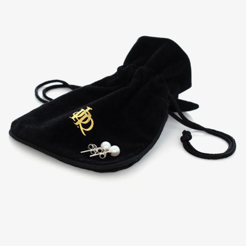 Girls Ivory Pearl Earrings (5mm)