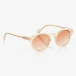 Girls Ivory Round Sunglasses