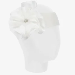Girls Ivory Ruffle Headband