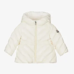 Girls Ivory Sanaa Hooded Down Coat