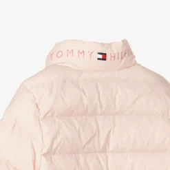 Girls Light Pink Down Padded Jacket
