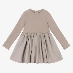 Girls Lilac Cotton Dress