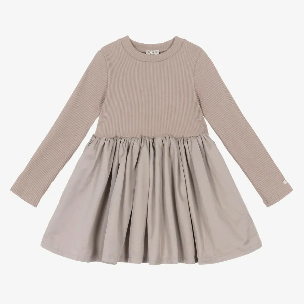 Girls Lilac Cotton Dress