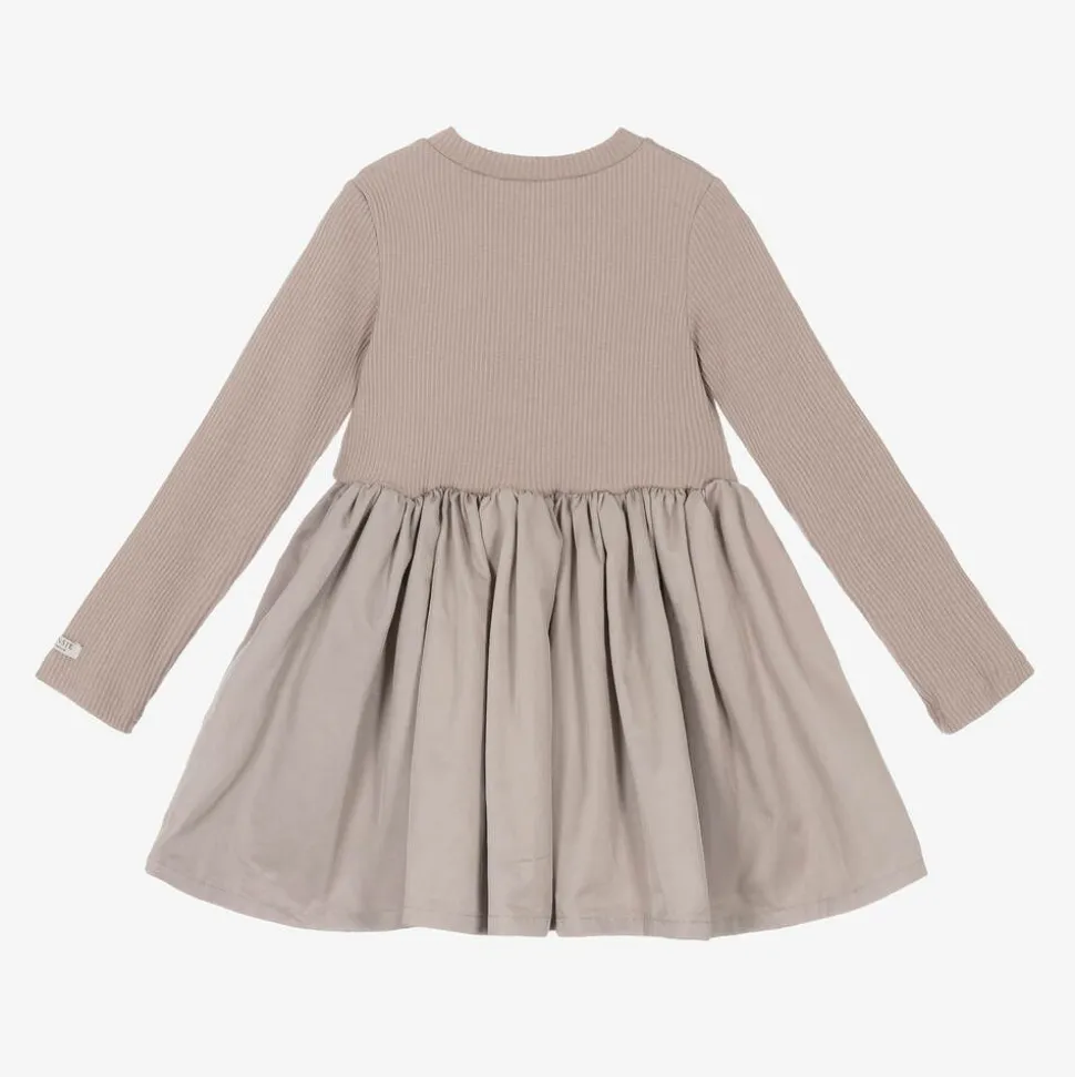 Girls Lilac Cotton Dress