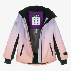 Girls Lilac Purple Gradient Ski Jacket