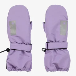 Girls Lilac Purple Thermal Mittens