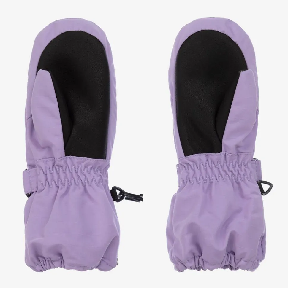 Girls Lilac Purple Thermal Mittens