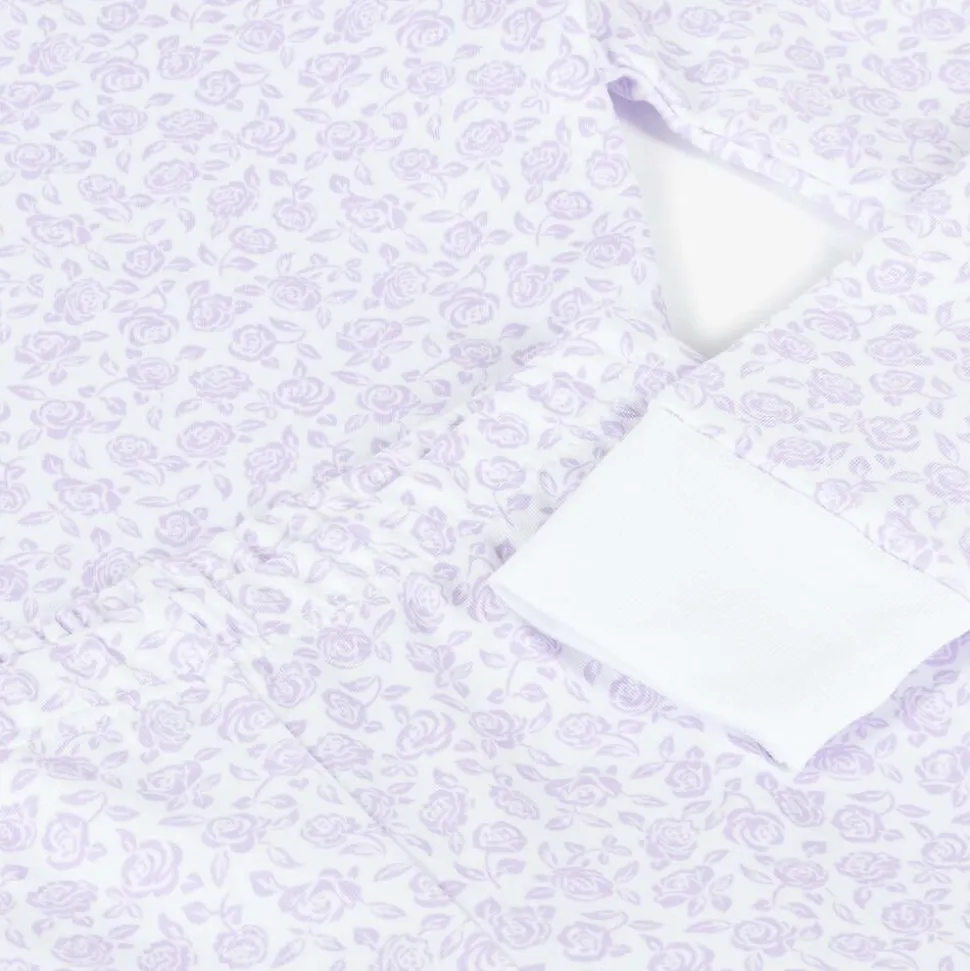 Girls Lilac Summer Gardens Cotton Pyjamas