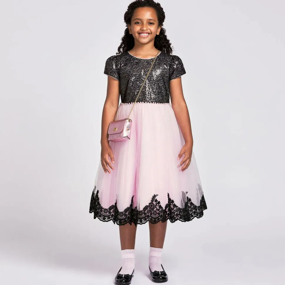 Girls Metallic Pink Shoulder Bag (14cm)