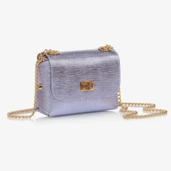 Girls Metallic Purple Shoulder Bag (14cm)