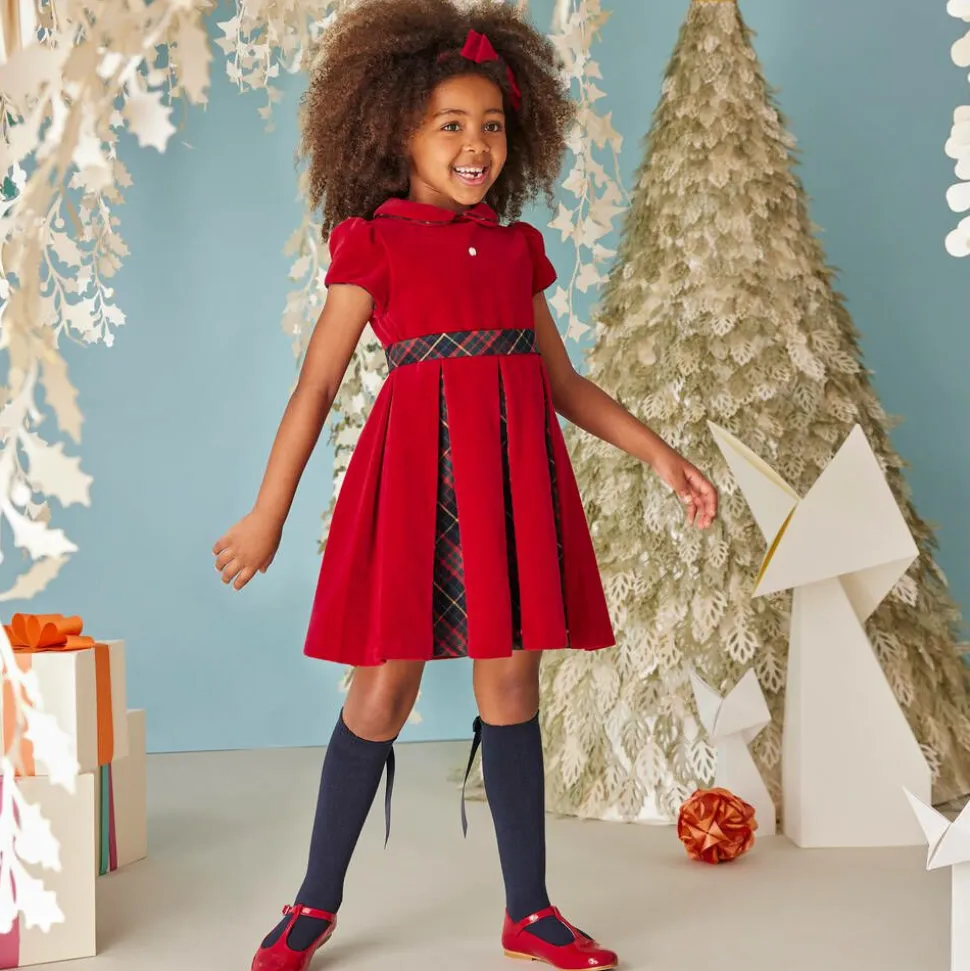 Girls Navy Blue Cotton Bow Socks