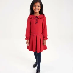 Girls Navy Blue Cotton Tights