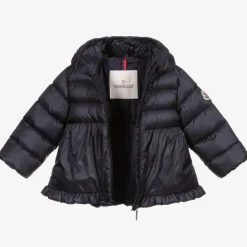 Girls Navy Blue Down Padded Odile Jacket