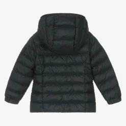 Girls Navy Blue Gles Down Padded Jacket