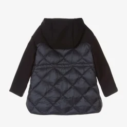 Girls Navy Blue Wool Coat