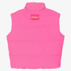 Girls Neon Pink Gilet