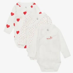 Girls Organic Cotton Bodyvests (3 Pack)