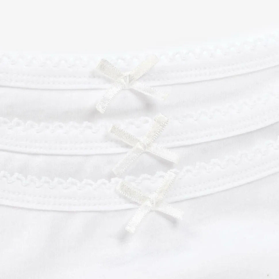 Girls Organic Cotton Cropped Vest (3 Pack)