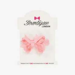 Girls Pale Pink Bow Hair Clip (4cm)
