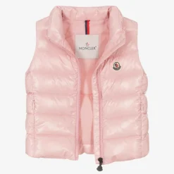 Girls Pale Pink Ghany Down Padded Gilet