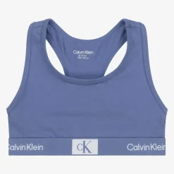 Girls Pink & Blue Cotton Cropped Tops (3 Pack)