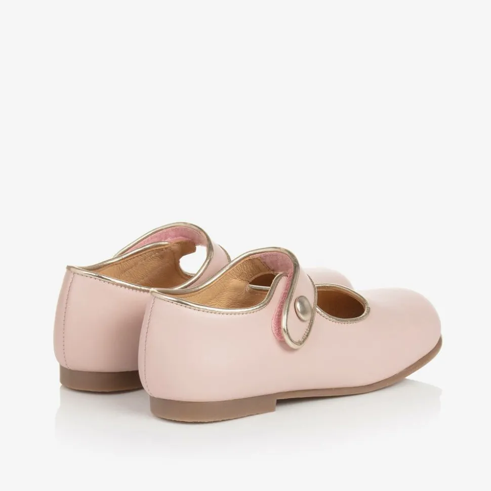 Girls Pink & Gold Shoes