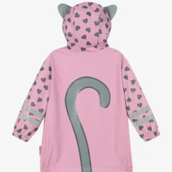 Girls Pink & Heart Raincoat
